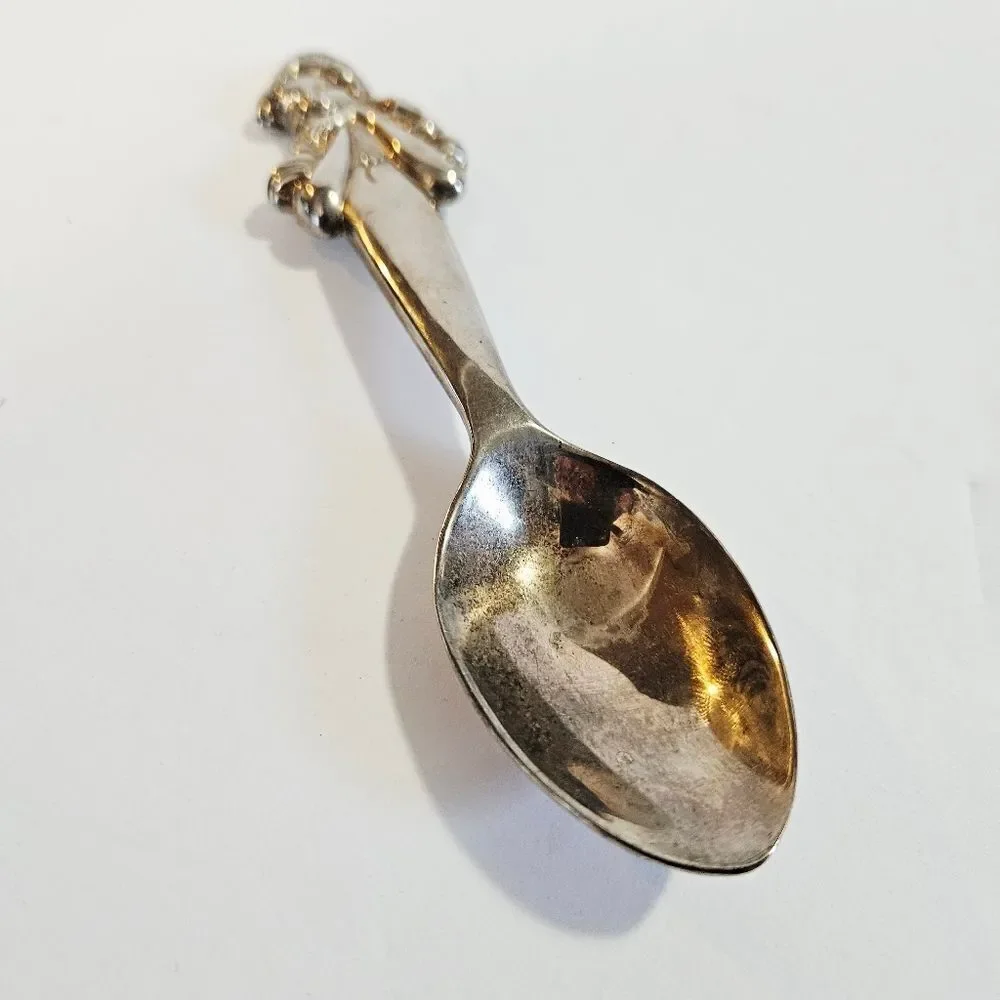 Vintage Disney Beauty & the Beast Belle Silverplate Silverware Collectible Spoon